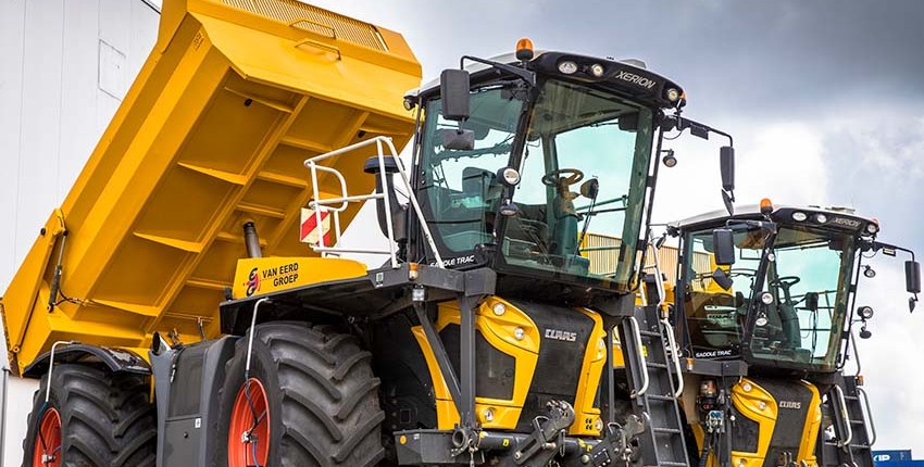 Van Eerd benadrukt hun innovatieve werkwijze met deze nieuwe dumper