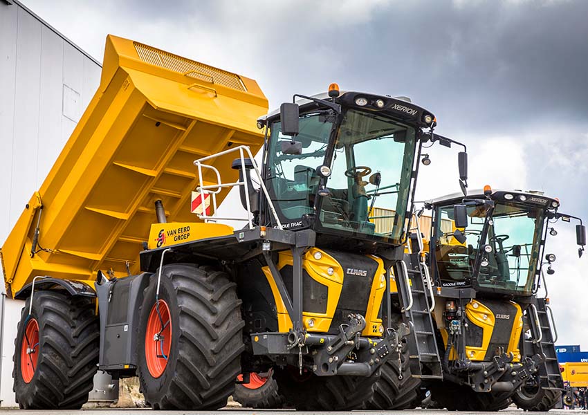 Van Eerd benadrukt hun innovatieve werkwijze met deze nieuwe dumper