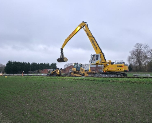 Vernieuwd spoortracé in Sas van Gent